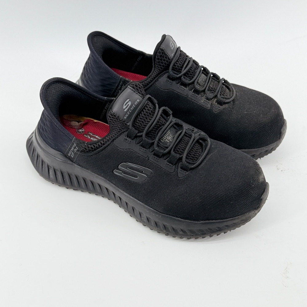 Skechers Slip-ins Work Cessnock Comp Toe Black Shoes 108152 Women 7